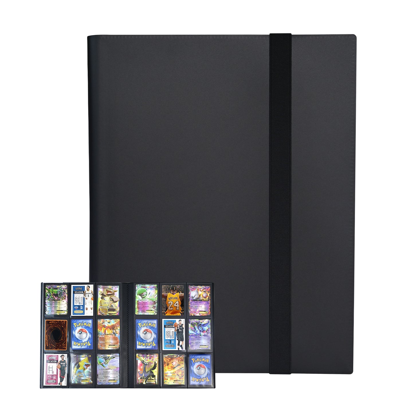 Card Binder - 9 Pocket Trading Card Album Folder - 360 Side Loading Pocket Binder for TCG