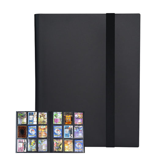 Card Binder - 9 Pocket Trading Card Album Folder - 360 Side Loading Pocket Binder for TCG