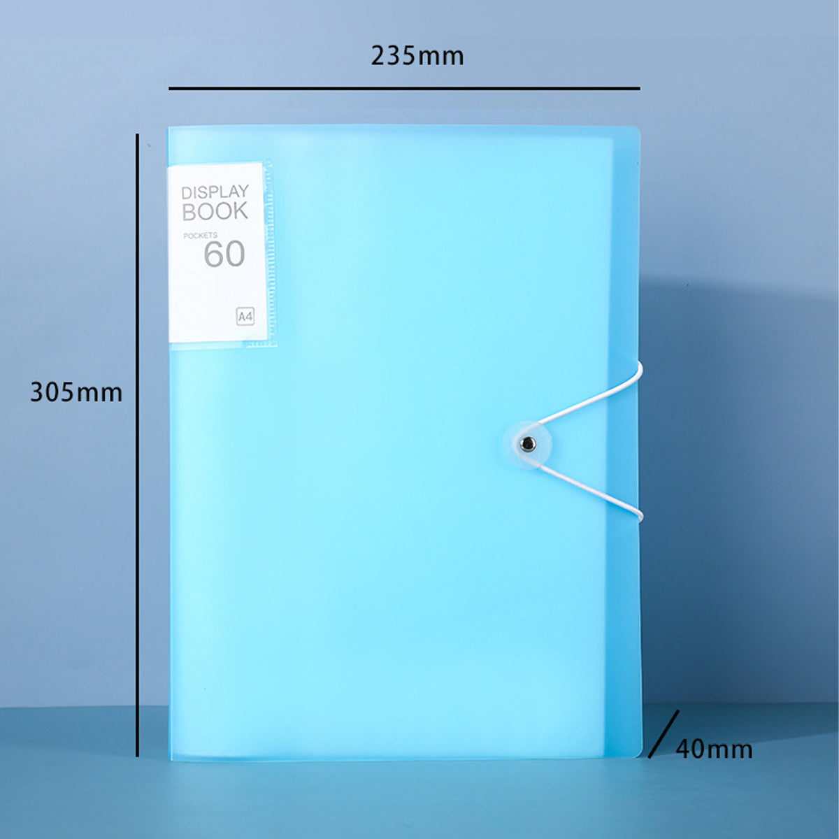 A4 Presentation Books With 30/40/60 Pockets Portfolio Folder 9.2 x 12 Inches Clear Sheet Protectors for Artwork Paper Report Photo Document Supplies