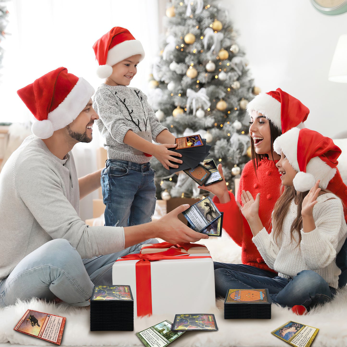 Foldermax 160 Sleeves/Black Standard Size Board Game Trading Card Sleeves Deck Protector for MTG Baseball, Dropmix