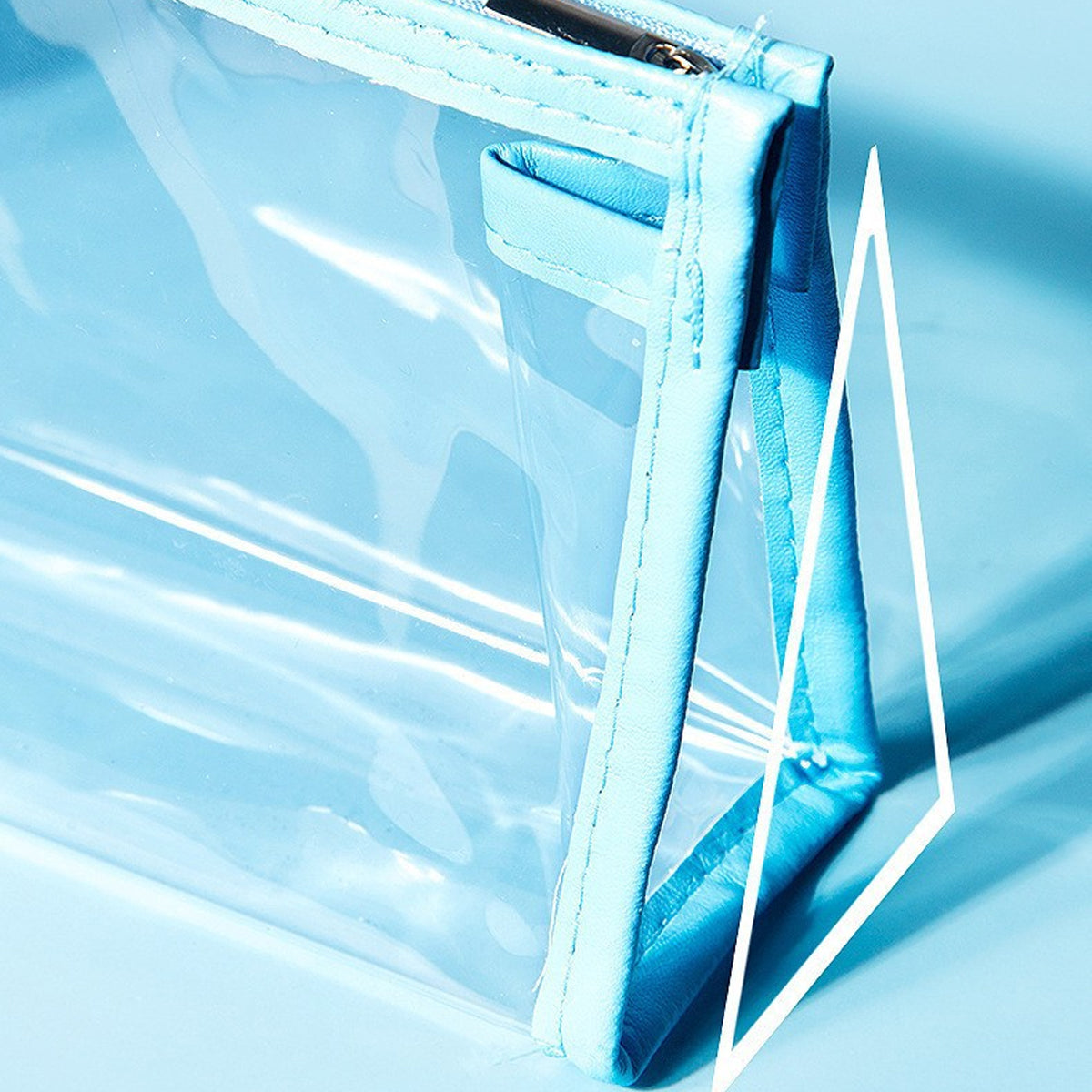 Big Capacity Clear Pencil Pouch Pen Bag with Zipper Closure, Cute Stationery Organizer Transparent Makeup Bag for Adult Girls Boys Office School Supplies