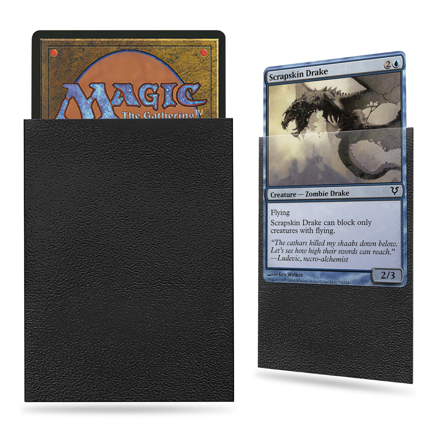 Foldermax 160 Sleeves/Black Standard Size Board Game Trading Card Sleeves Deck Protector for MTG Baseball, Dropmix