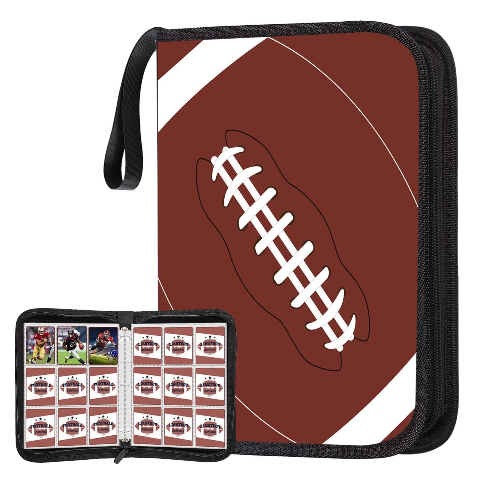 9-Pocket Football Card Binder, Trading Card Holder with Sleeves Card C Card collections store 9-Pocket Football Card Binder, Trading Card Holder with Sleeves Card C Card collections store