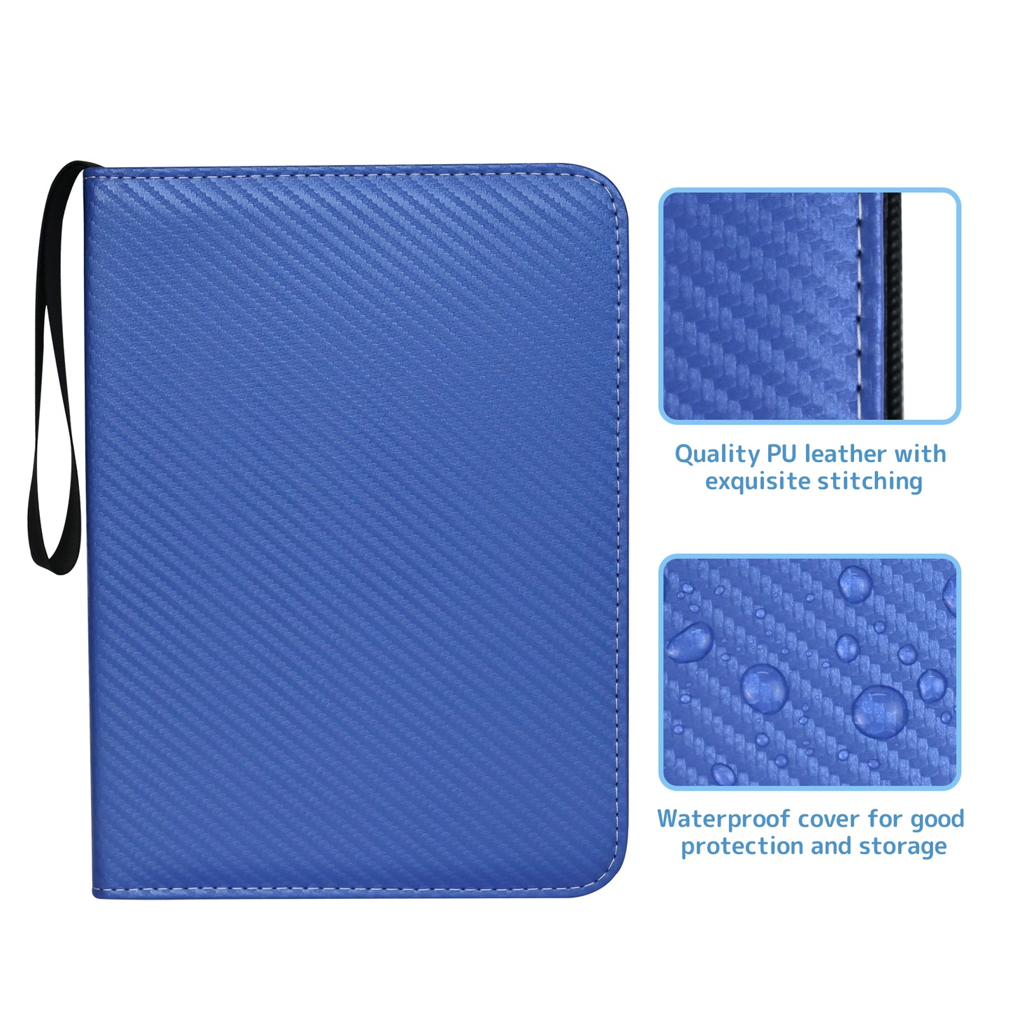 9-Pockets Trading Card Binder with Sleeves,Card Binder Collect Holder Case,900 Pockets Zipper Binder Case Album for Boys Girls