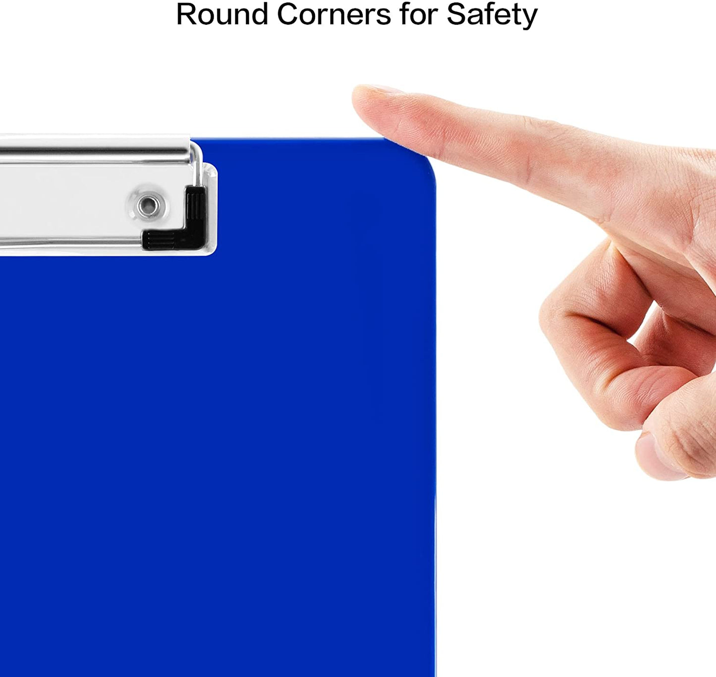 Deli Plastic Clipboard, Clip Board with Low Profile Clip, Standard A4 Letter Size Clipboards for Nurses, Students, Office and Women, Black, 2 Pack