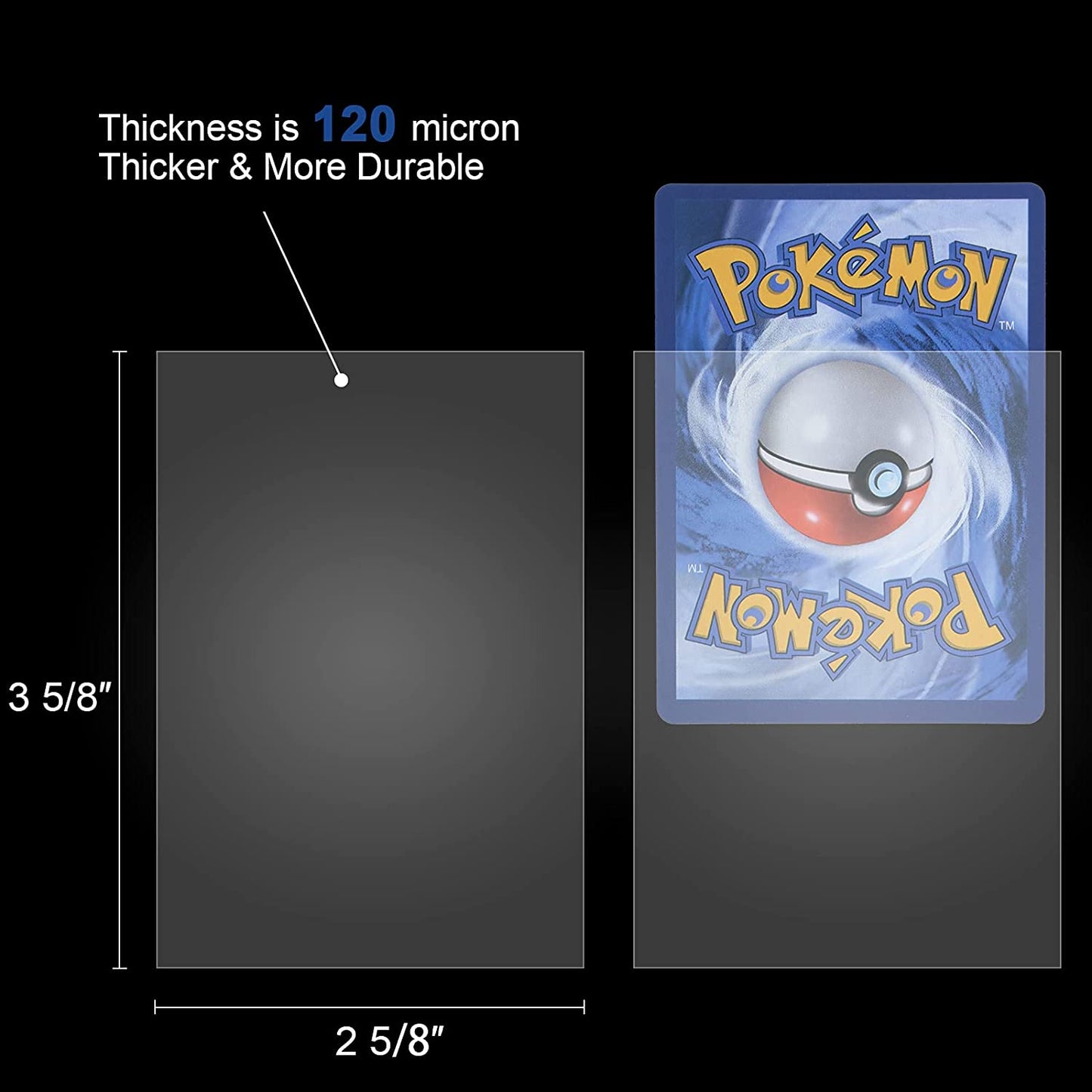 Foldermax Top Loaders and Penny Sleeves Bundle, Including 50 35pt Toploader and 100 Clear Soft Card Sleeves ( 50 toploaders+100 sleeves)