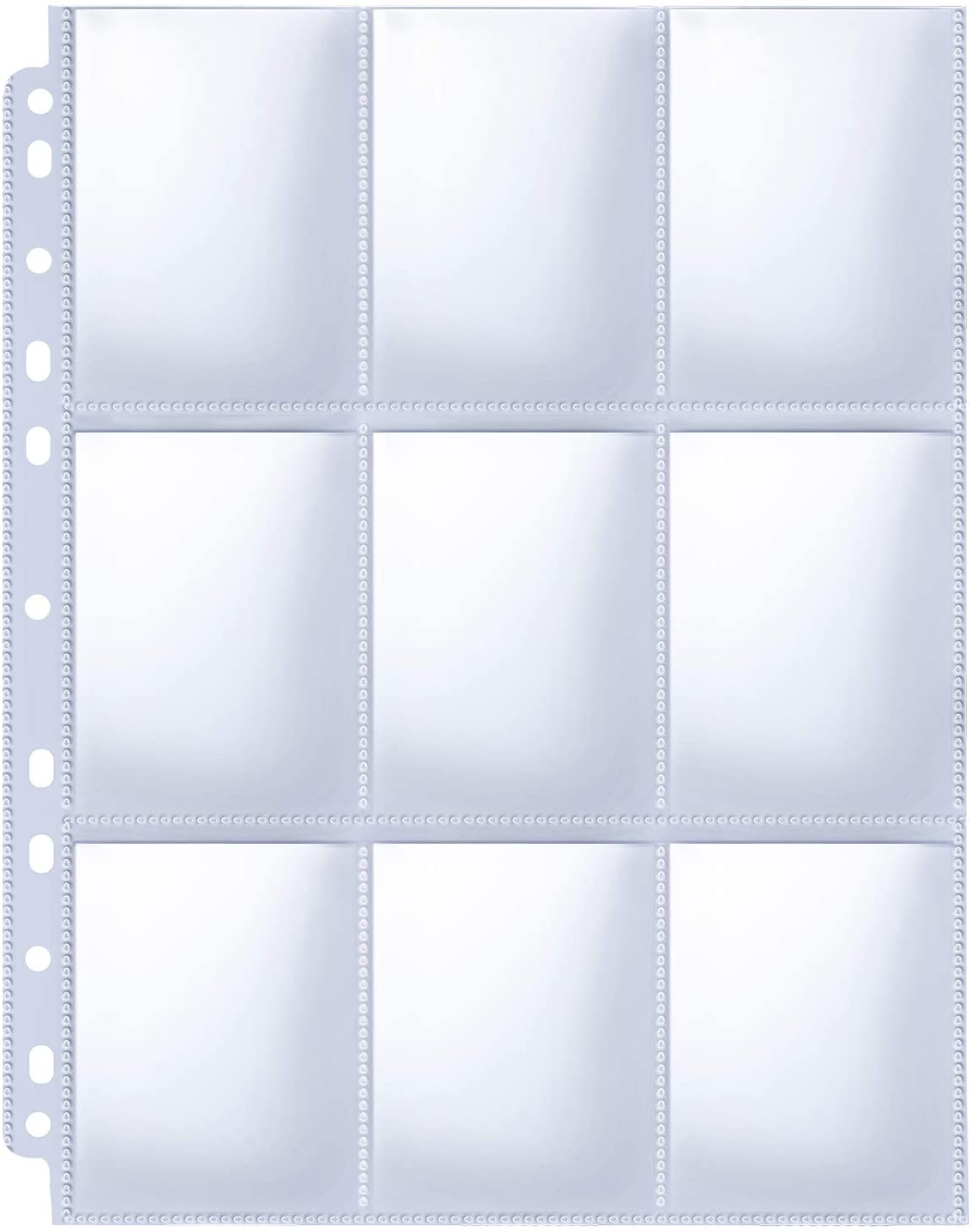 HERKKA Trading Card Sleeve Pages, 100 Pack 9 Pocket Trading Card Stora Card collections store HERKKA Trading Card Sleeve Pages, 100 Pack 9 Pocket Trading Card Stora Card collections store