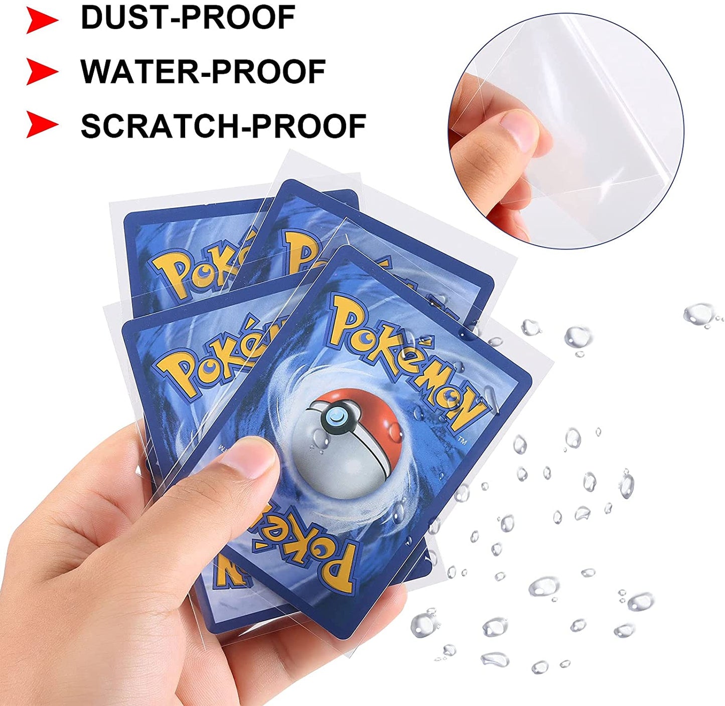 Foldermax 500 Count Ultra Clear Penny Card Sleeves,Soft Card Protectors for Baseball Cards, Sleeved Trading Cards, Soft Sleeves