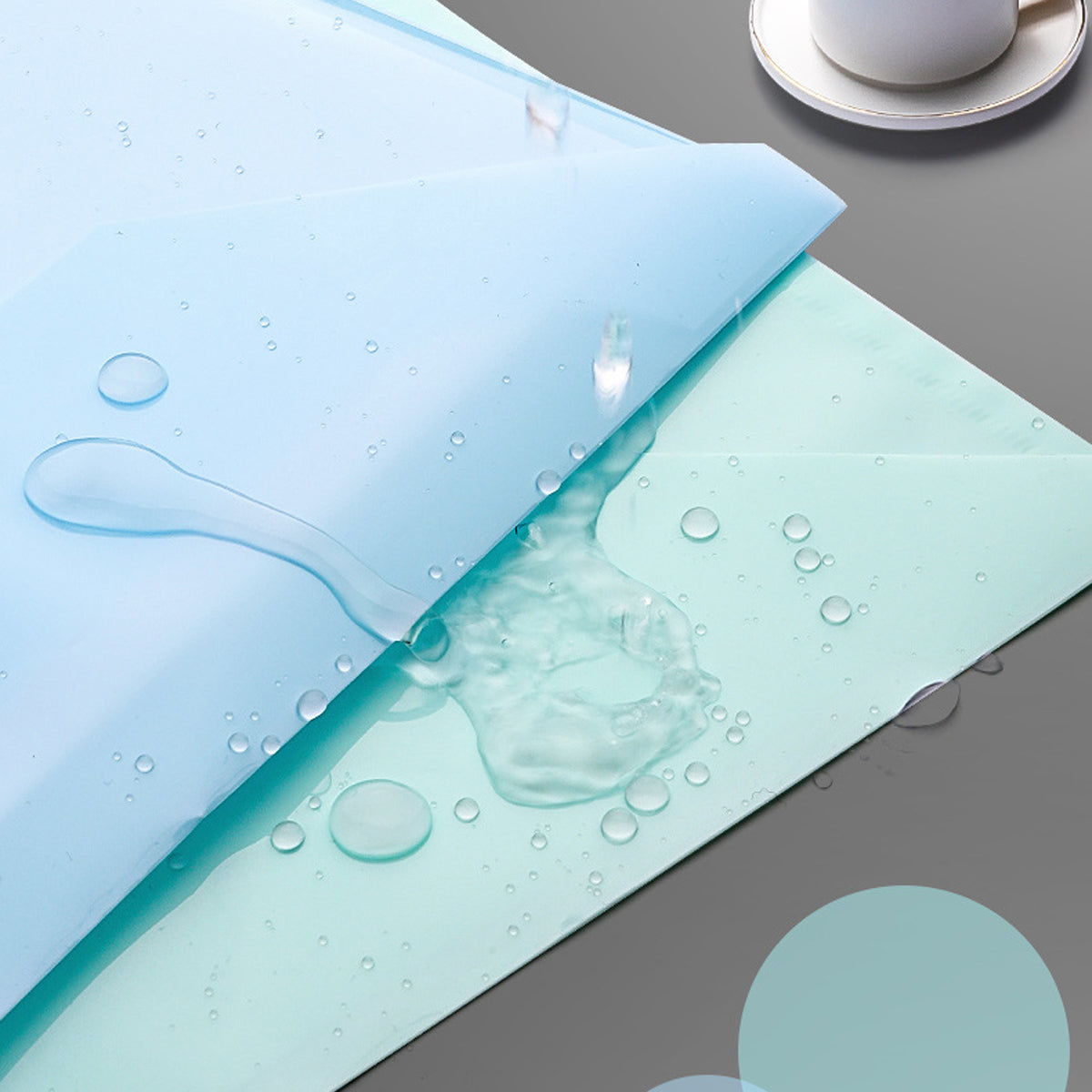 20pcs Plastic Envelopes,Poly Envelopes with Snap Button Closure,Clear Document Folders Letter A4 Size File Envelopes,Plastic File Folders for School Home Work Office Organization