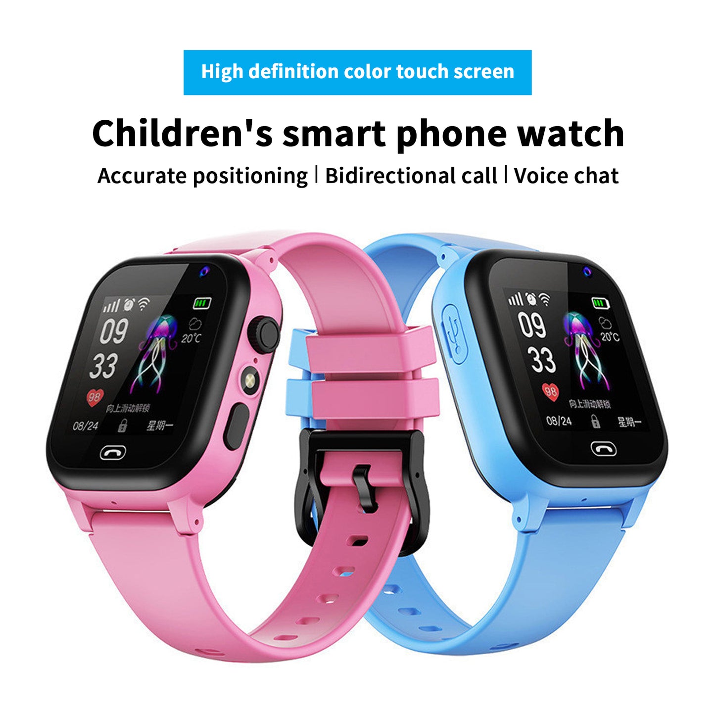 1.44" Smart Watch for Boys Girls Smartwatch for Kids with Dual Camera  Video Children Touch Screen 4-12 Years Girls Boys Gifts