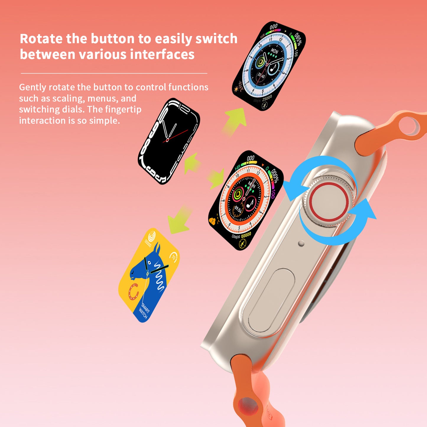 Women's Smart Watch1.83in， Wireless Smart Watch  Waterproof Outdoor Fitness Tracker with Artificial Intelligence Voice/Sleep and More Monitors