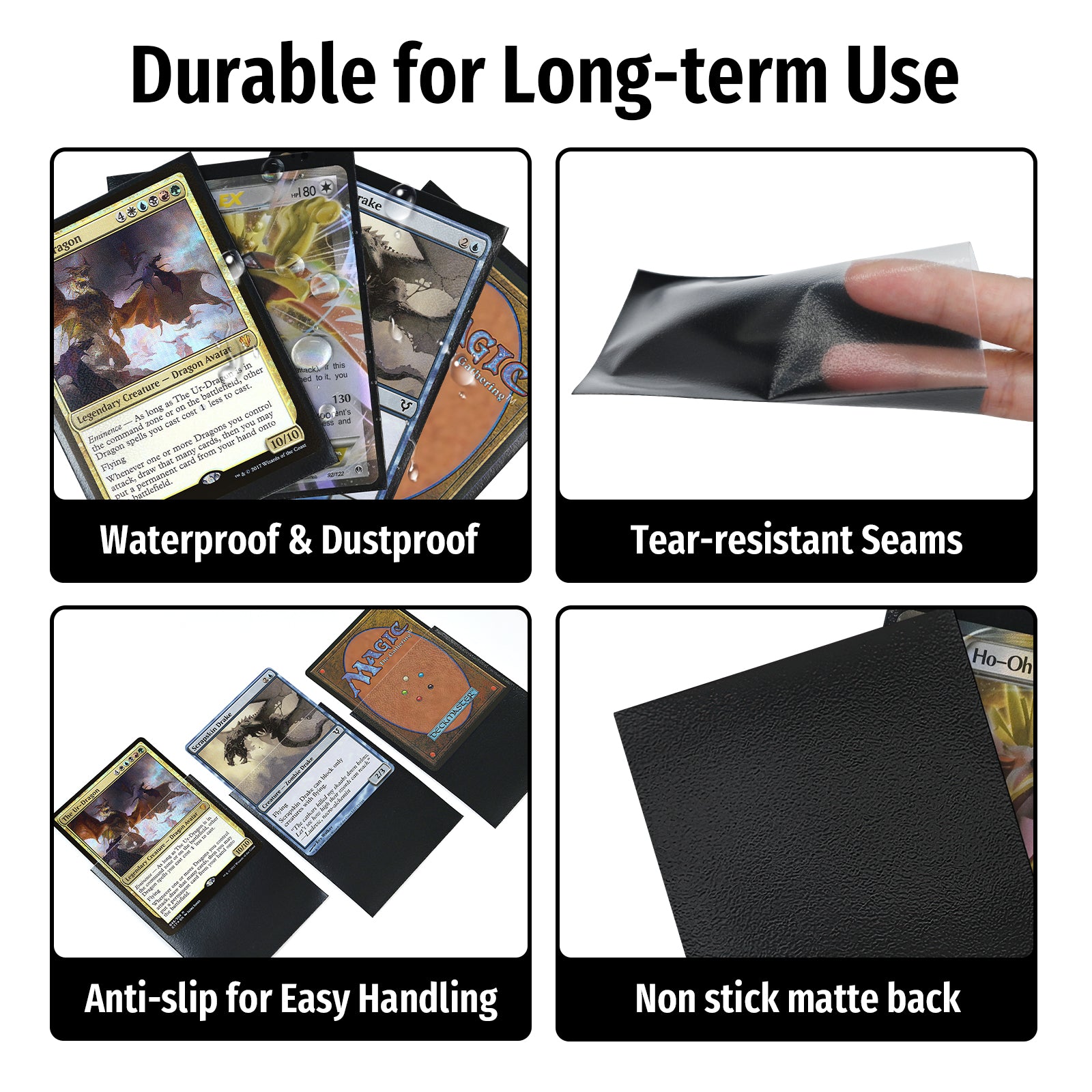 Foldermax 160 Sleeves/Black Standard Size Board Game Trading Card Slee Card collections store Foldermax 160 Sleeves/Black Standard Size Board Game Trading Card Slee Card collections store