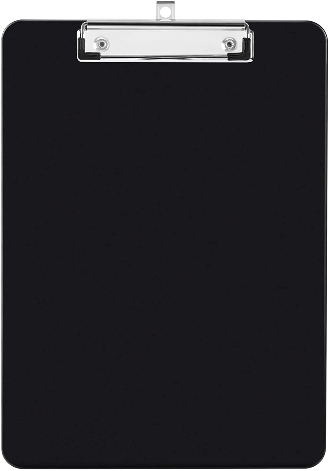 Deli Plastic Clipboard, Clip Board with Low Profile Clip, Standard A4 Letter Size Clipboards for Nurses, Students, Office and Women, Black, 2 Pack