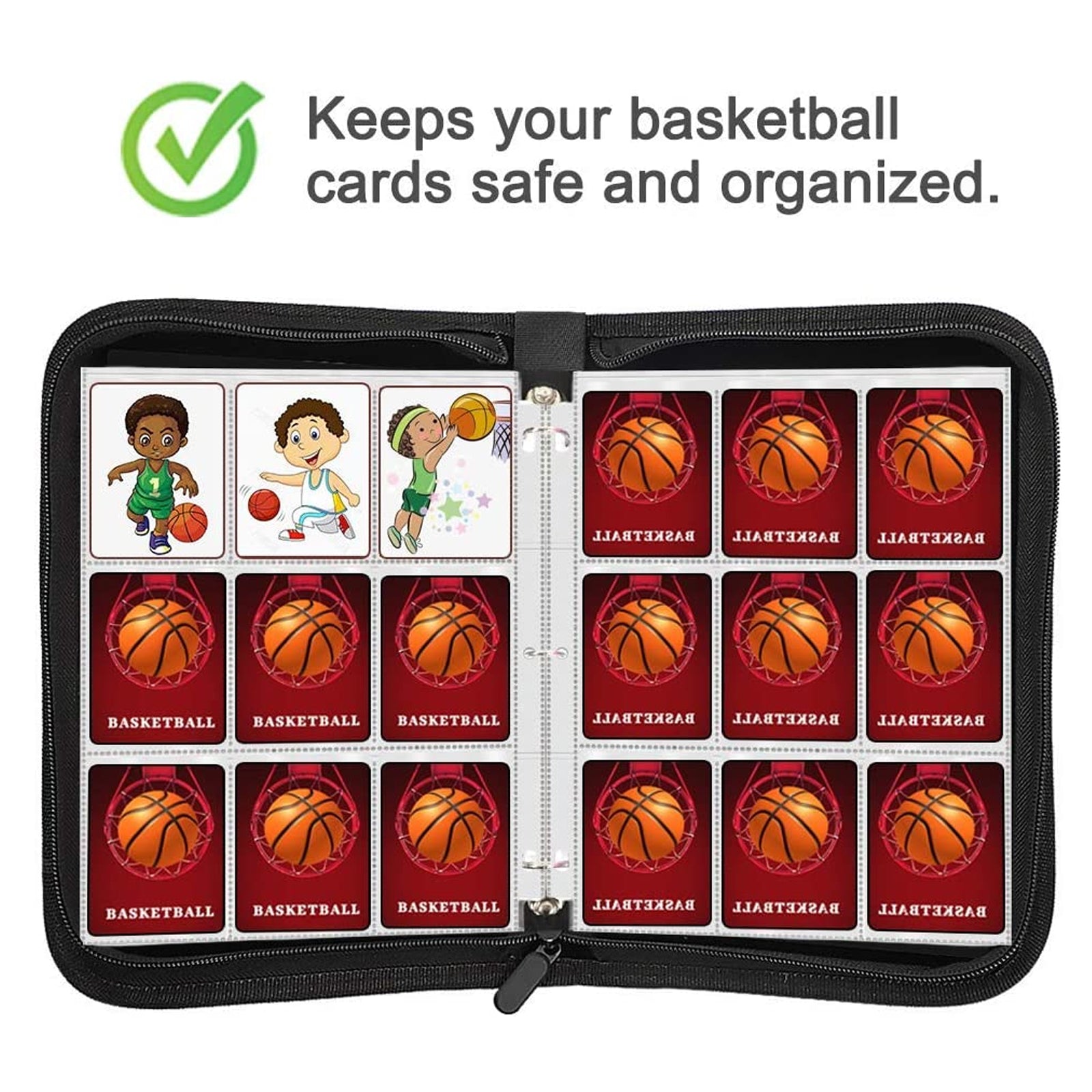 720 Pockets Basketball Card Binder Sleeves for Basketball Trading Cards, Carring Case with Basketball Card Sleeves Album Card Holder Protectors for ... 720 Pockets Basketball Card Binder Sleeves for Basketball Trading Cards, Carring Case with Basketball Card Sleeves Album Card Holder Protectors for ...