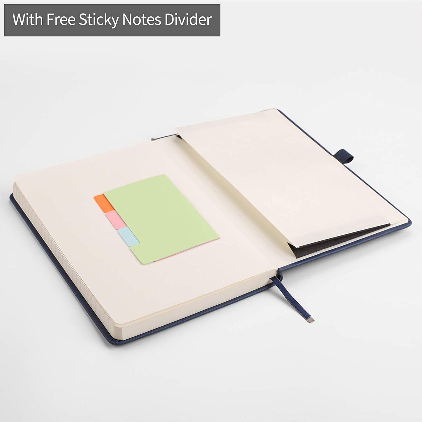 Lined Journal Notebook Hardcover 2 Pack - A5 College Ruled Writing Notebook with 376 Numbered Pages,100gsm Thick Paper 5.75'' × 8.38''