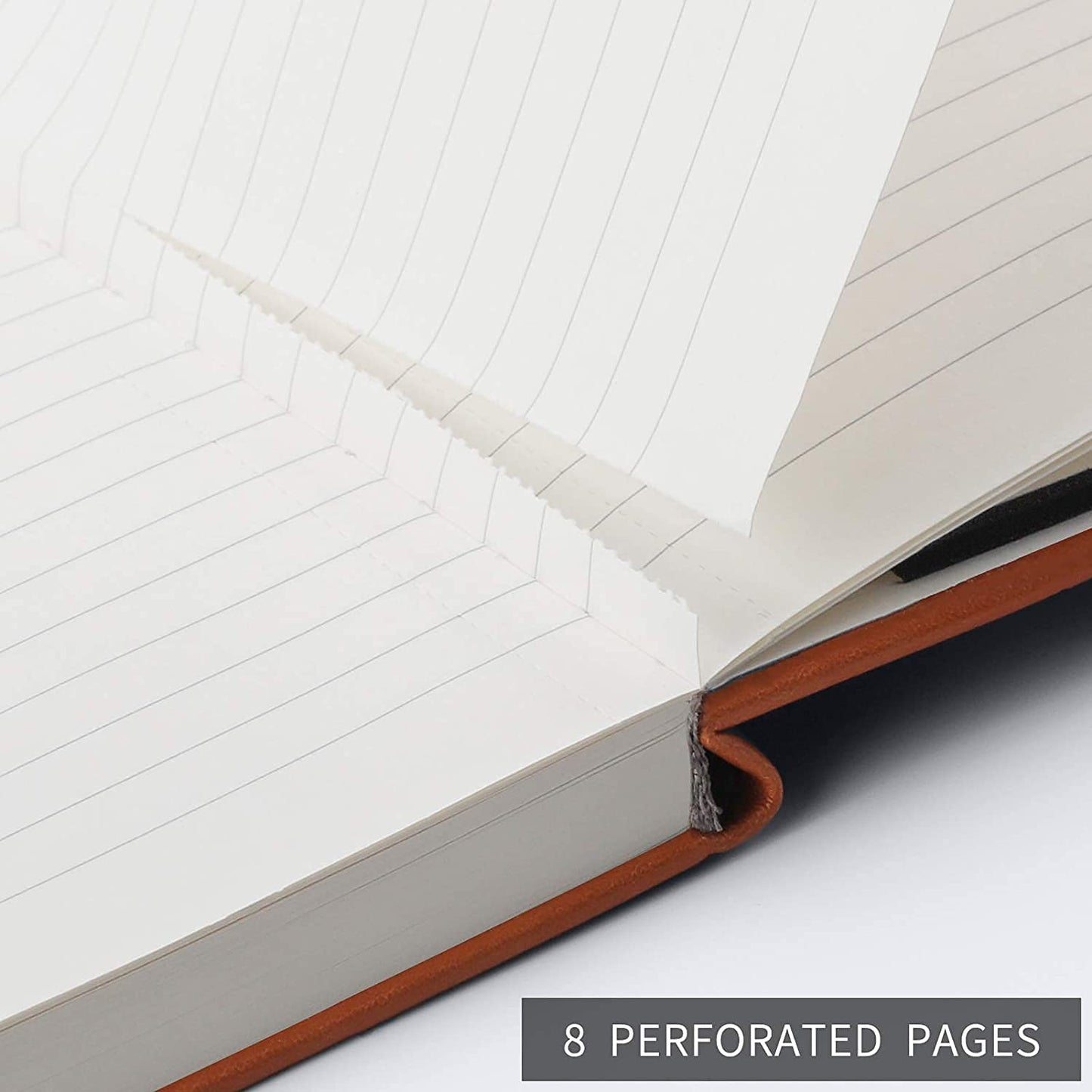 Lined Journal Notebook Hardcover 2 Pack - A5 College Ruled Writing Notebook with 376 Numbered Pages,100gsm Thick Paper 5.75'' × 8.38''