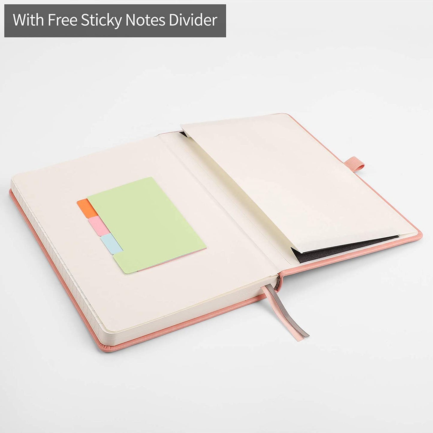Lined Journal Notebook Hardcover 2 Pack - A5 College Ruled Writing Notebook with 376 Numbered Pages,100gsm Thick Paper 5.75'' × 8.38''