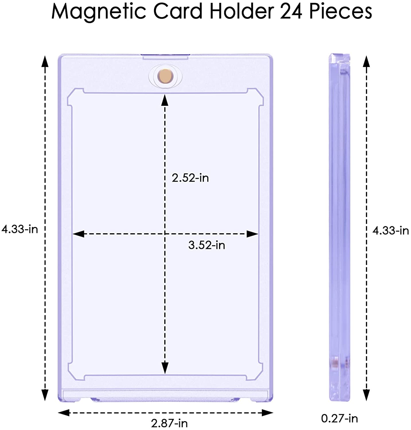10 Count Magnetic Card Holder 35pt for Trading Cards, Baseball Card Pr Card collections store 10 Count Magnetic Card Holder 35pt for Trading Cards, Baseball Card Pr Card collections store