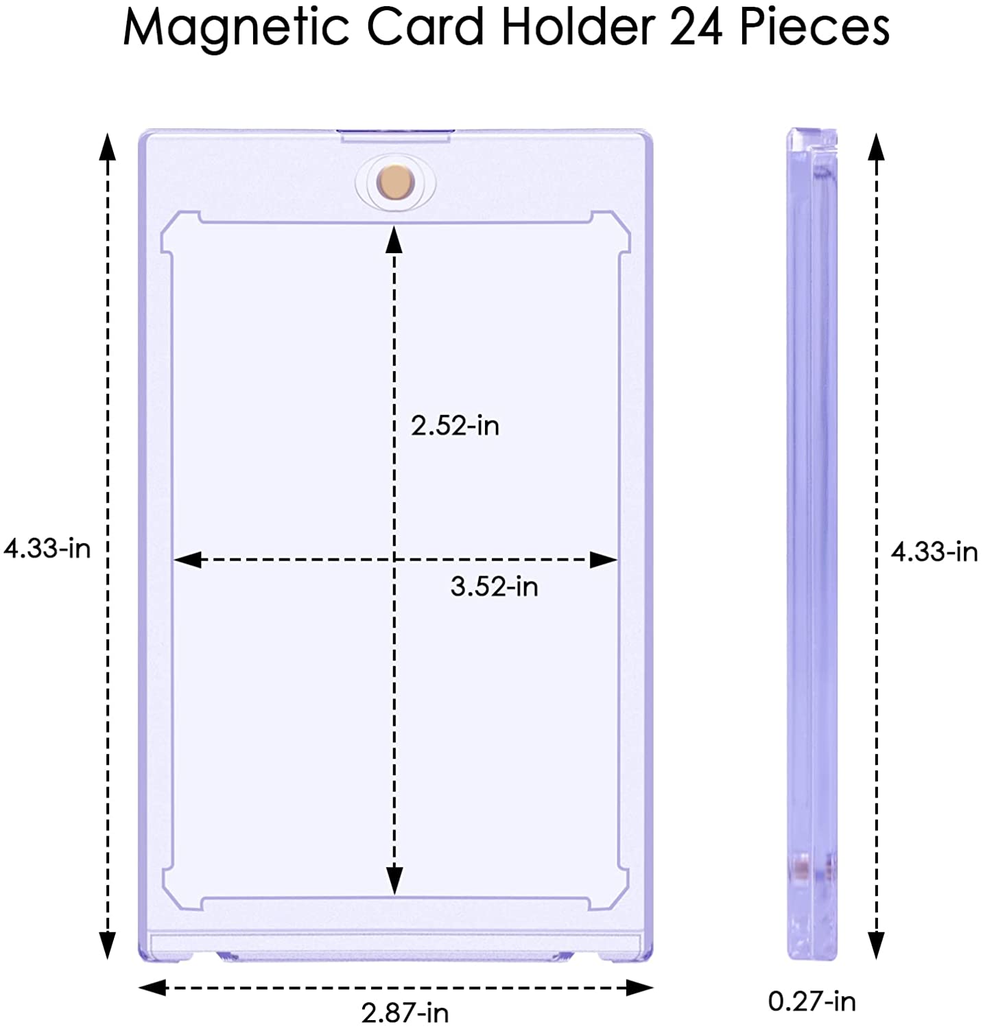 Vertical Card Box for Toploaders / One Touch Magnetics