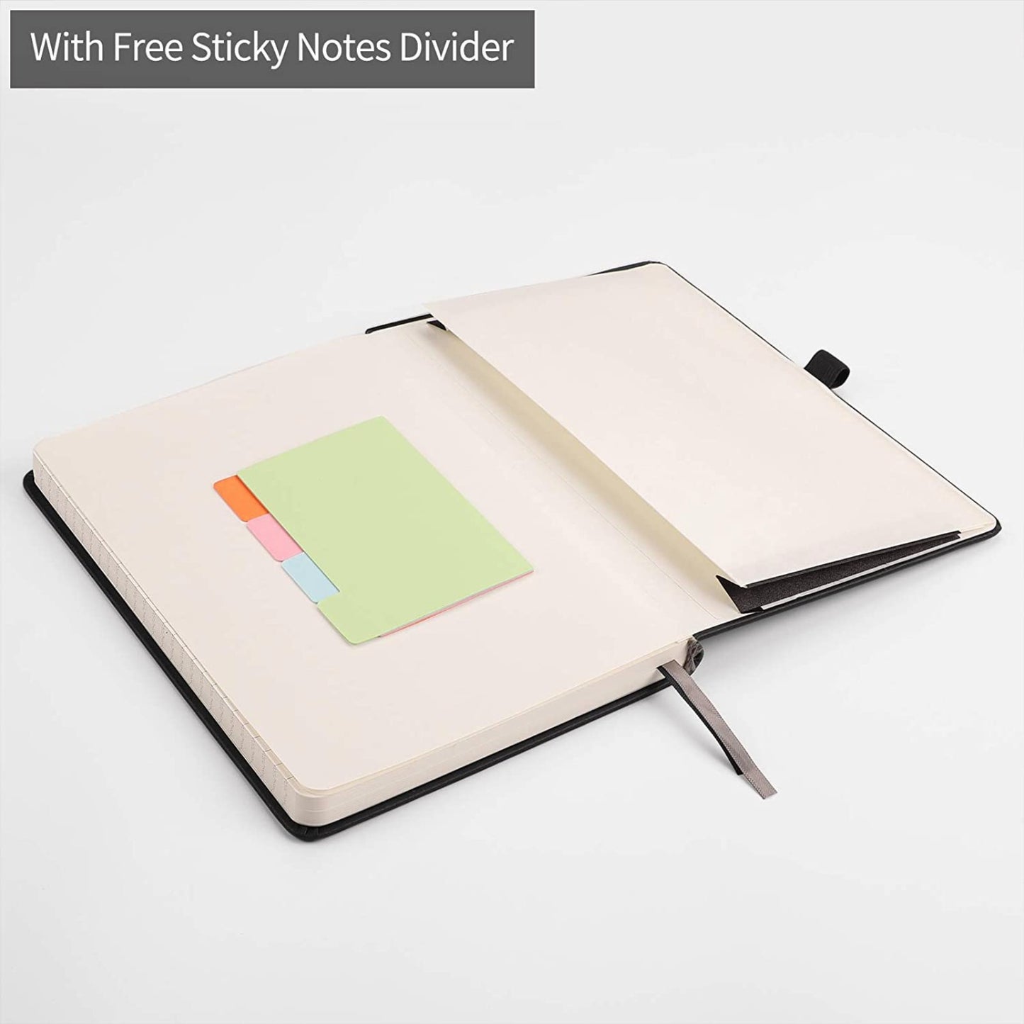 Lined Journal Notebook Hardcover 2 Pack - A5 College Ruled Writing Notebook with 376 Numbered Pages,100gsm Thick Paper 5.75'' × 8.38''