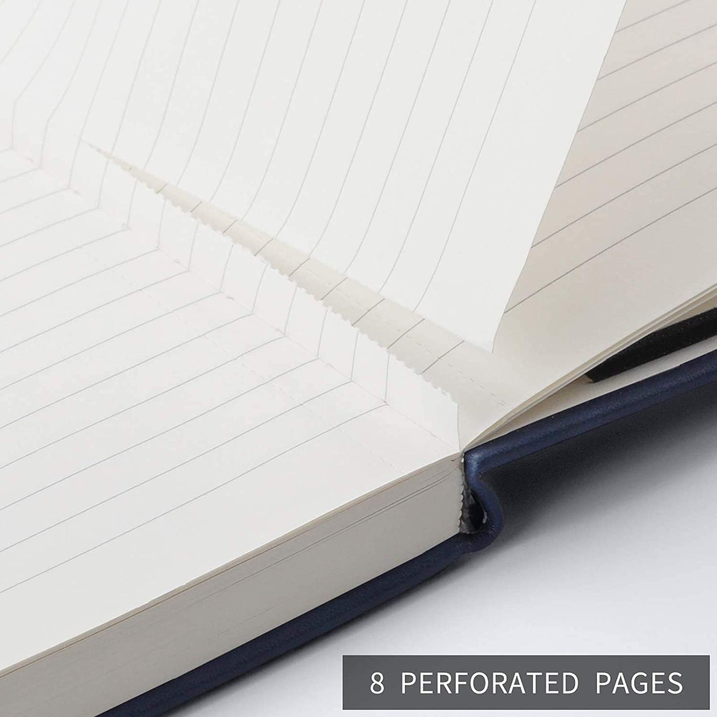 Lined Journal Notebook Hardcover 2 Pack - A5 College Ruled Writing Notebook with 376 Numbered Pages,100gsm Thick Paper 5.75'' × 8.38''