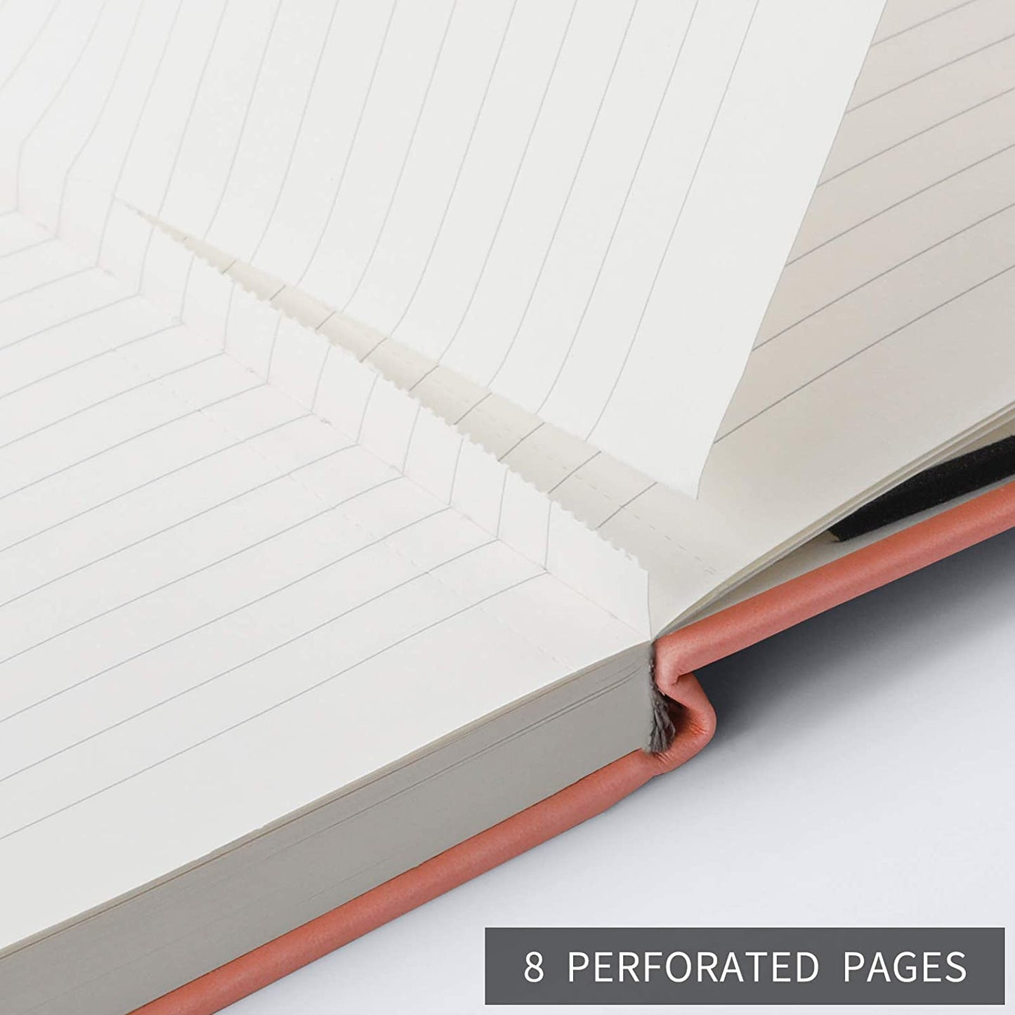 Lined Journal Notebook Hardcover 2 Pack - A5 College Ruled Writing Notebook with 376 Numbered Pages,100gsm Thick Paper 5.75'' × 8.38''