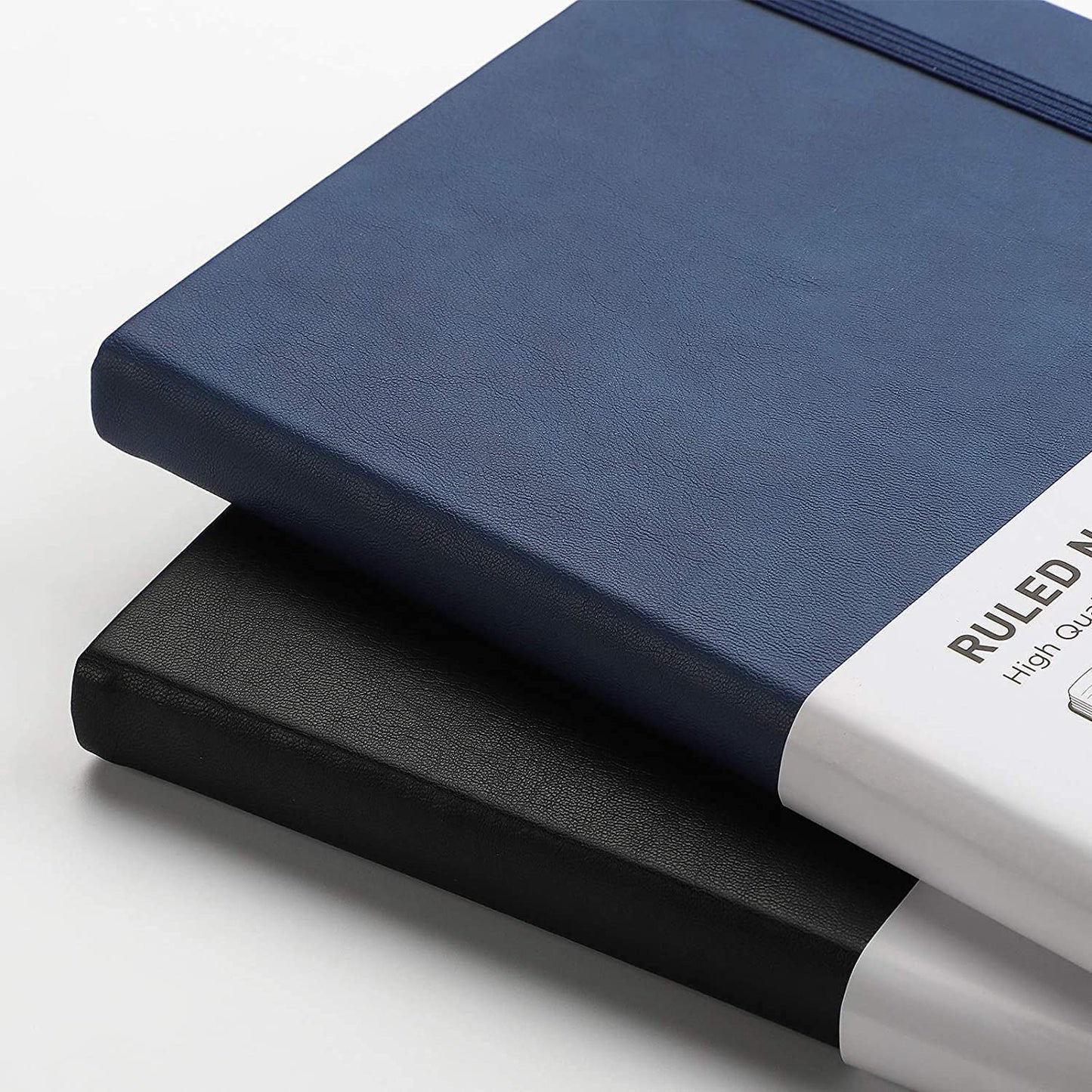 Lined Journal Notebook Hardcover 2 Pack - A5 College Ruled Writing Notebook with 376 Numbered Pages,100gsm Thick Paper 5.75'' × 8.38''